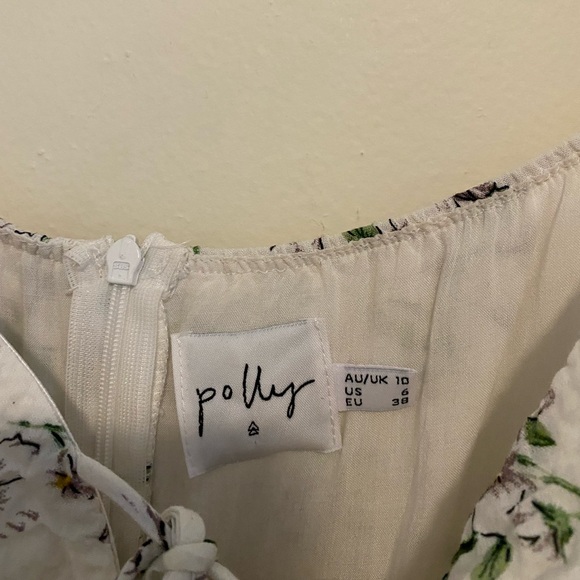 Princess Polly white floral dress with puffy sleeves - Picture 6 of 9